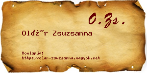 Olár Zsuzsanna névjegykártya